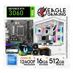 INTEL - PC GAMER CORE I5 12400F, GRAFICA RTX 3060 DE 12GB, RAM 16GB DE RAM, SSD 512GB