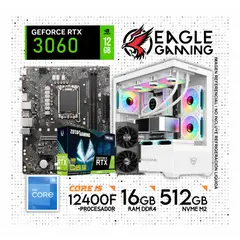 INTEL - PC GAMER CORE I5 12400F, GRAFICA RTX 3060 DE 12GB, RAM 32GB DE RAM, SSD 1TB