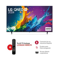 LG - Televisor QNED 65 UHD 4K ThinQ AI 65QNED80TSA