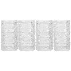 HOME ESSENTIALS - Set x 4 vasos Halo 440ml
