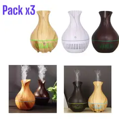 OEM - Humidificadores Ultrasónicos RGB 150mL x3 Aromatiza y Humidifica