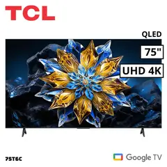 TCL - Televisor QLED 75 UHD 4K Smart TV 75T6C
