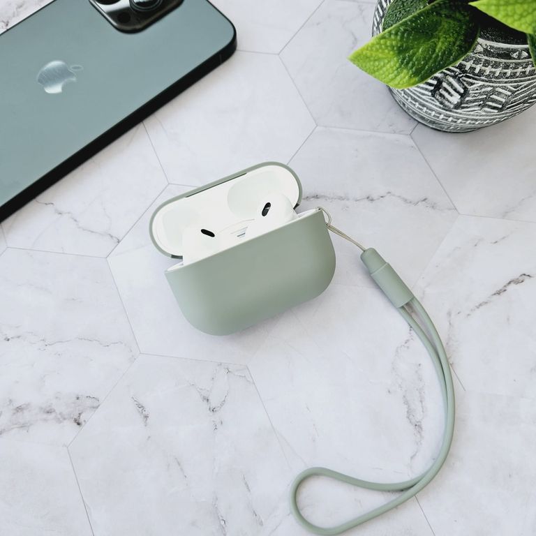 Case Funda Silicona para AIRPODS PRO 1 / 2 - Plomo