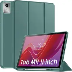 GENERICO - Funda Smart Case Portapencil Para Lenovo M11 K11 - VERDE M.