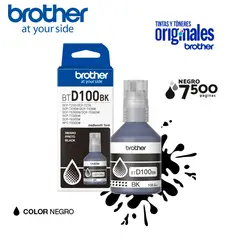 BROTHER - TINTA ORIGINAL BTD100BK COLOR NEGRO