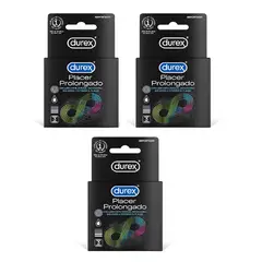 DUREX - Preservativo Placer Prolongado 3 Cajas