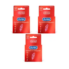 DUREX - Preservativo Sensitivo Delgado 3 Cajas