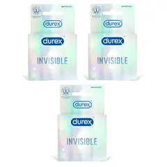 DUREX - Preservativo Invisible 3 Cajas