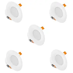 EVOLITE - Pack 5 Octogonal led 12w empotrado CALIDO