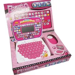 TOYUN TOYUN - Mini Laptop Didadctico Rosado Para Niños