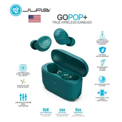 JLAB - GO POP+ Audifonos Bluetooth TWS - Teal - No Dime Jib True Smokin