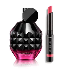 Cyzone - Sweet Black Intense Perfume de Mujer con Labial Burn Nude