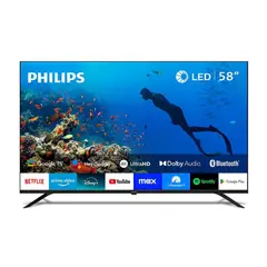 PHILIPS - TELEVISOR 58” LED GOOGLE TV UHD 58PUD7019