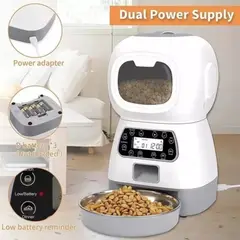 PELUDINES - Dispensador Alimento Automático Perros Gatos Mascota Voces