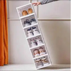 GENERICO - ZAPATERA PLEGABLE 6 NIVELES CON TAPA ACRILICA