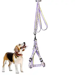 GENERICO - Arnes Regulable Con Correa Print Talla S - Morado