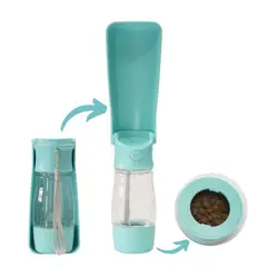 GENERICO - Bebedero Plegable 2 En 1 320ML - Verde