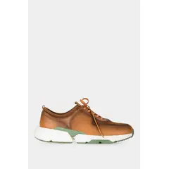 VELEZ - Vélez Zapatillas Klee Cuero Hombre  Texturas Miel