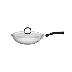 TRAMONTINA - Sarten Wok 28 cm Acero Inoxidable Solar Silicone