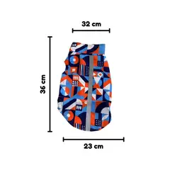 GENERICO - Chaleco Impermeable Para Mascota - Talla M - Celeste