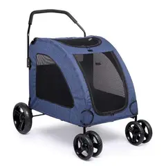 GENERICO - Coche Para Mascota Grande 50KG - Azul