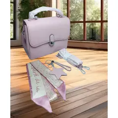 GENERICO - CARTERA DE MANO BOLSO CROSSBODY MORRAL TOTE BAG PREMIUM DE MUJER ROSA