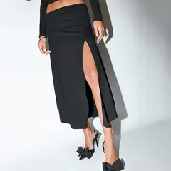 LUVARO - Falda Pretina Abertura