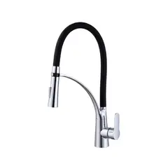 FRATELLI - MEZCLADORA MONOCOMANDO DE COCINA AL MUEBLE DALLAS NEGRO