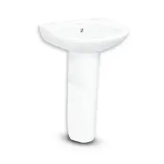 FRATELLI - LAVATORIO 20 " + PEDESTAL 67" BLANCO