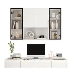 GENERICO - Mueble Escritorio Flotante con Repisa Romany Armado
