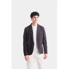 VELEZ - Vélez Blazer Niger Gamuza Hombre Semi Ajustado Gris Plata