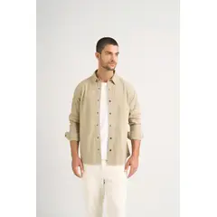 VELEZ - Vélez Camisa Manga Larga Para Hombre Gamuza Verde