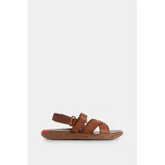 VELEZ - Vélez Sandalia Plana Monet Cuero Hombre Miel