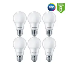 PHILIPS - Foco led 13W ecohome / pack 6 unidades