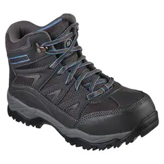 SKECHERS - BOTA DE SEGURIDAD POMERIA 108002-GYLB MUJER GRIS CELESTE