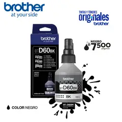 BROTHER - TINTA ORIGINAL BTD60BK COLOR NEGRO
