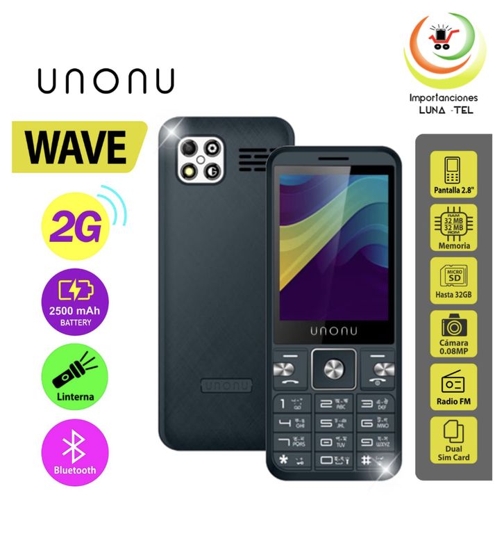 CELULAR BASICO WAVE 2G PANTALLA 2.4"