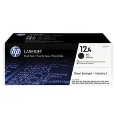 HP - TONER 12AD NEGRO Q2612D LJ 1010 1020 1022 3015 DUAL PACK ORIGINAL