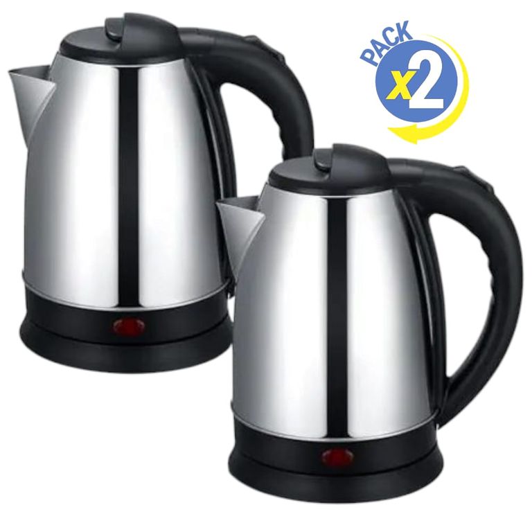 Combo 2 Hervidores Eléctricos 2L con Apagado y Protección Térmica