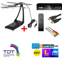 OEM - Pack TV Digital Receptor ISDB-T + Antena HD de Alta Calidad
