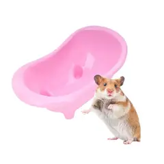 GENERICO - Baño tipo tina para hamsters rosado
