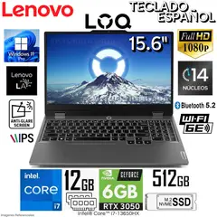 LENOVO - Laptop LOQ 15IRX9 Intel Core i7-13650HX12GB RAM 512GB SSD 15.6" FHD RTX3050 - 83DV00FHLM