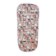 CHILLAX - Colchoneta coche Monsters and friends pink universal