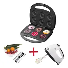 OEM - Tripack Repostero Máquina 6Donas + Batidora + Balanza Repostera