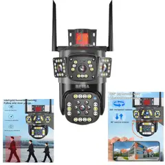 OEM - Cámara IP 4 Lentes Wi-Fi con Detección Movimiento y MicroSD