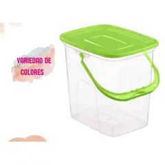 GENERICO - Balde Transparente con tapa