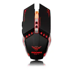 MICRONICS - Mouse GAMER Inalambrico Recargable LED 7 Botones - RANGER