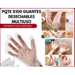 GENERICO - Pack x100 Guantes transparentes