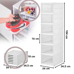 GENERICO - Organizador Zapatera Armable de 6 Niveles Plegable