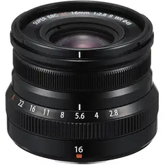 FUJIFILM - XF 16mm f/2.8 R WR Lente - Negro